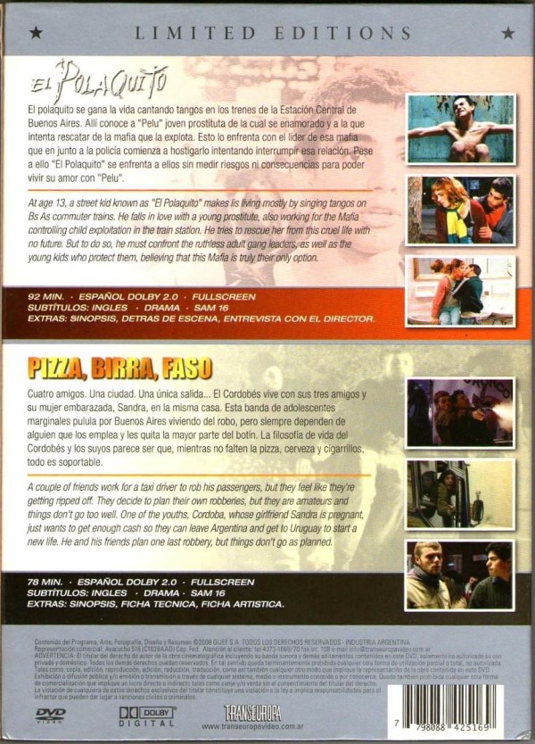 EL POLAQUITO / PIZZA BIRRA FASO America Dvd