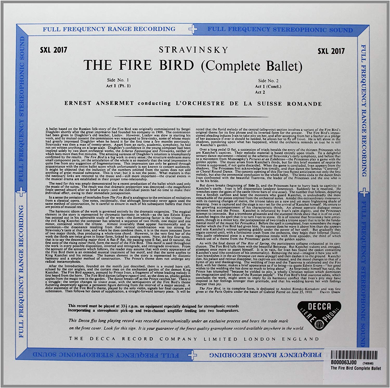 IGOR STRAVINSKY - THE FIRE BIRD - Imagen 2