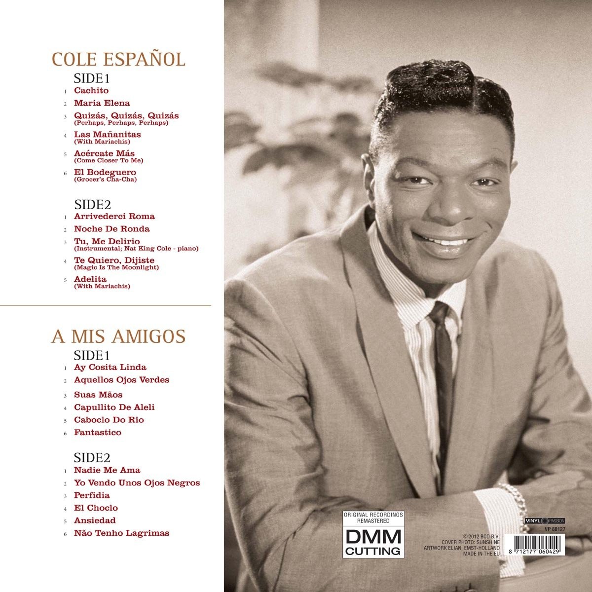 NAT KING COLE - COLE ESPAÑOL / A MIS AMIGOS - Imagen 2