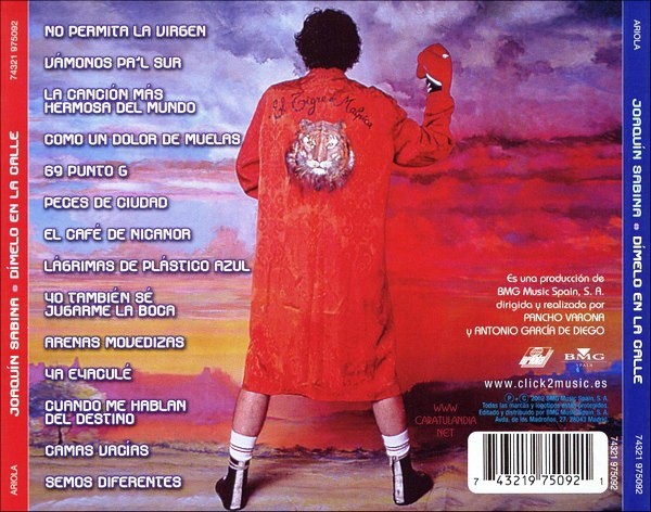 JOAQUIN SABINA - DIMELO EN LA CALLE - Imagen 2