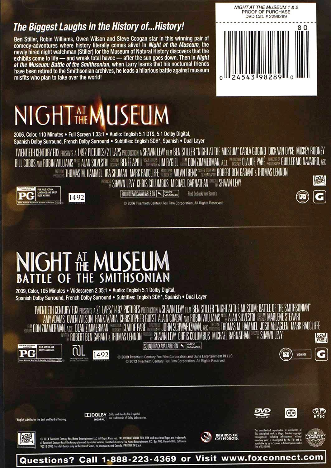 NIGHT AT THE MUSEUM 1 & 2 - Imagen 2