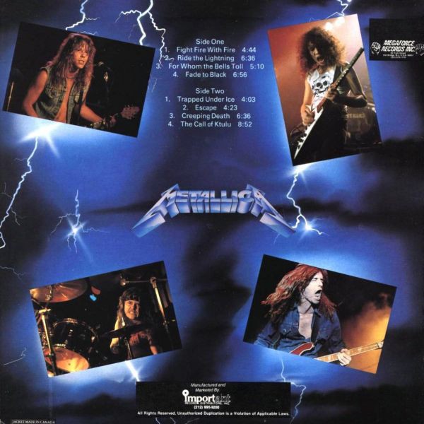 METALLICA - RIDE THE LIGHTNING - Imagen 2