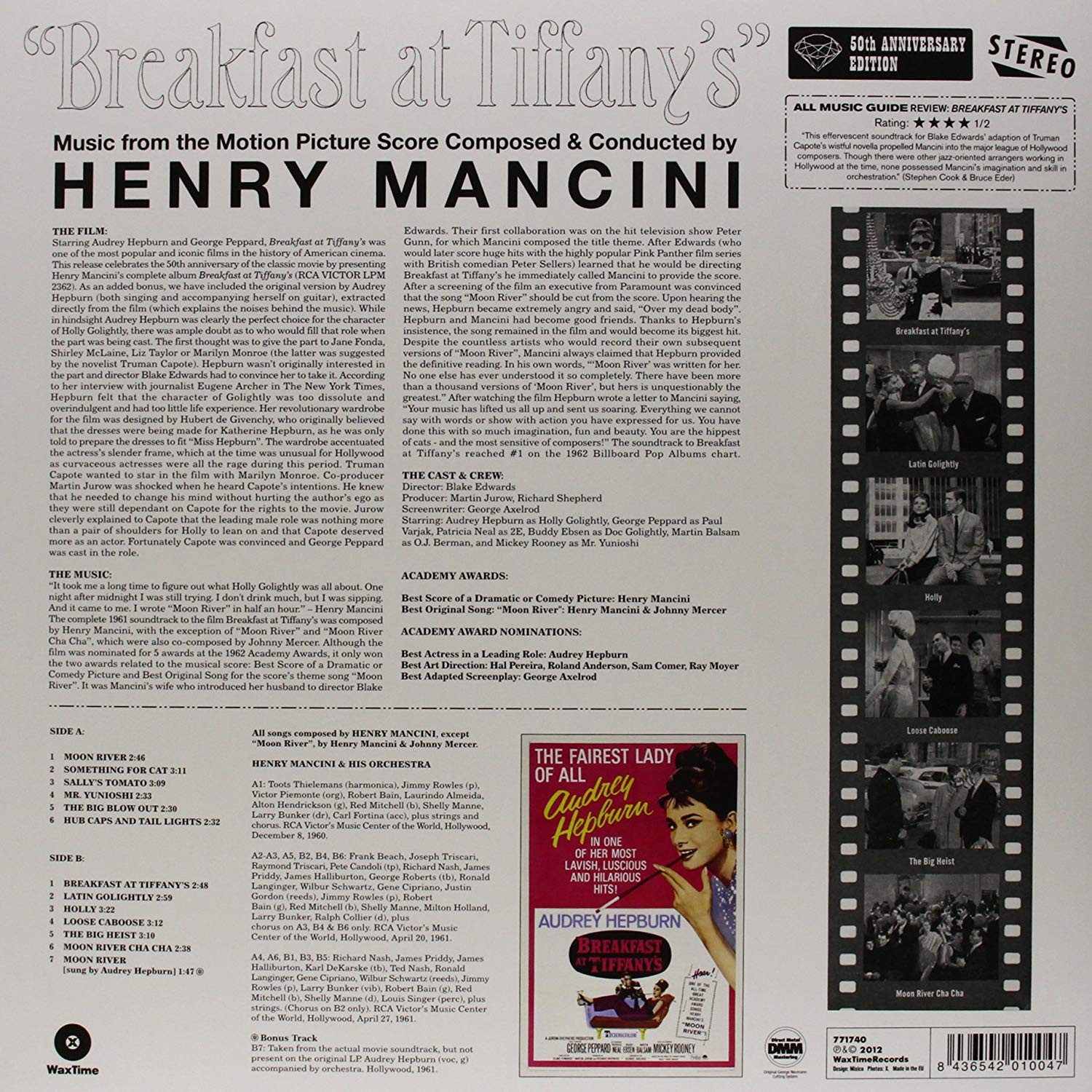 HENRY MANCINI - BREAKFAST AT TIFFANYS - SOUNDTRACK - Imagen 2