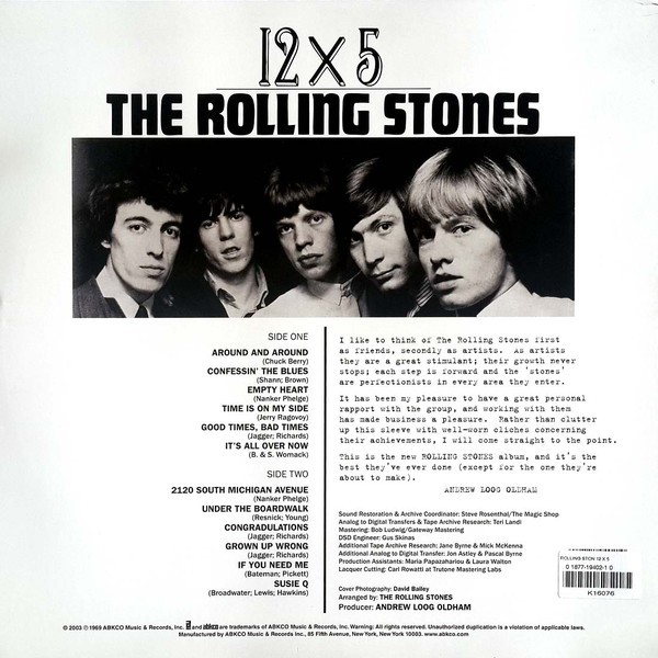 THE ROLLING STONES - 12 X 5 - Imagen 2