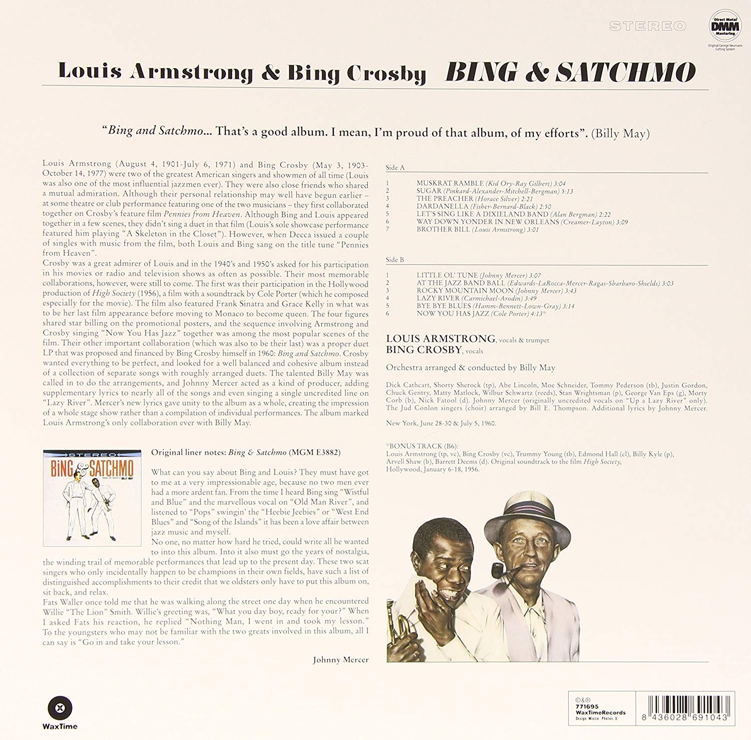 LOUIS ARMSTRONG / BING CROSBY - BING AND SATCHMO - Imagen 2
