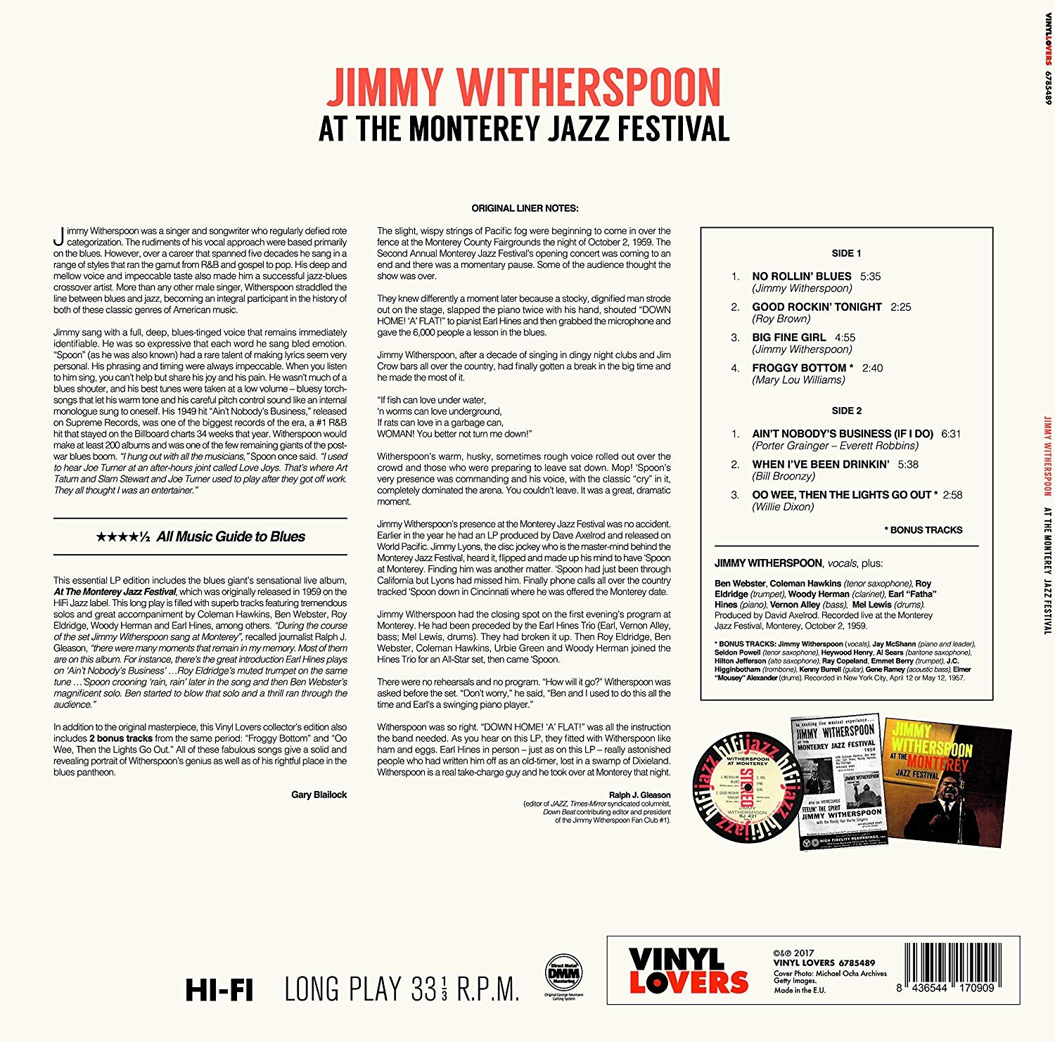 JIMMY WITHERSPOON - LIVE AT THE MONTEREY JAZZ FESTIVAL - Imagen 2