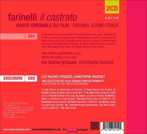 CHRISTOPHE ROUSSET - FARINELLI II CASTRATRO - SOUNDTRACK - Imagen 2