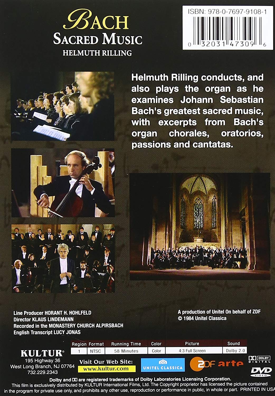 HELMUTH RILLING - BACH - SACRED MUSIC - Imagen 2