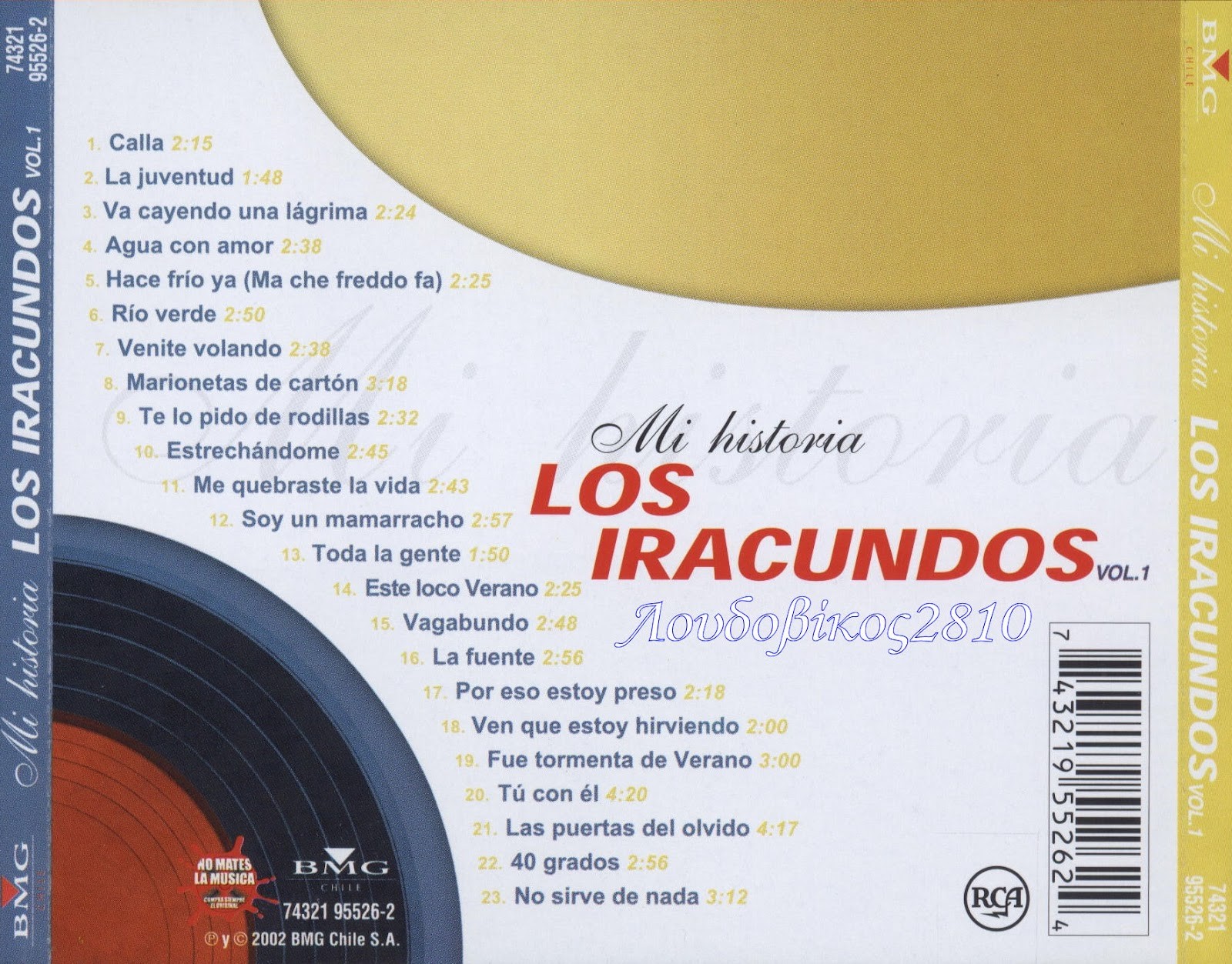 LOS IRACUNDOS - MI HISTORIA VOL 1 - Imagen 2