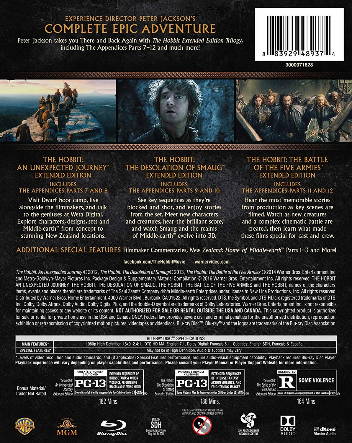THE HOBBIT TRILOGY - EXTENDED EDITION - Imagen 2