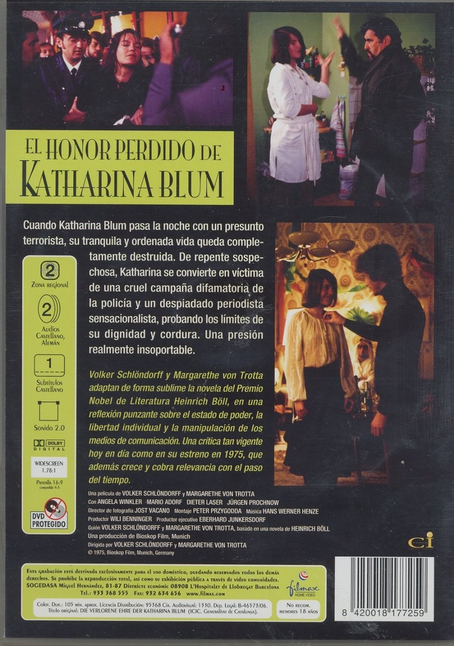 EL HONOR PERDIDO DE KATHARINA BLUM - Imagen 2