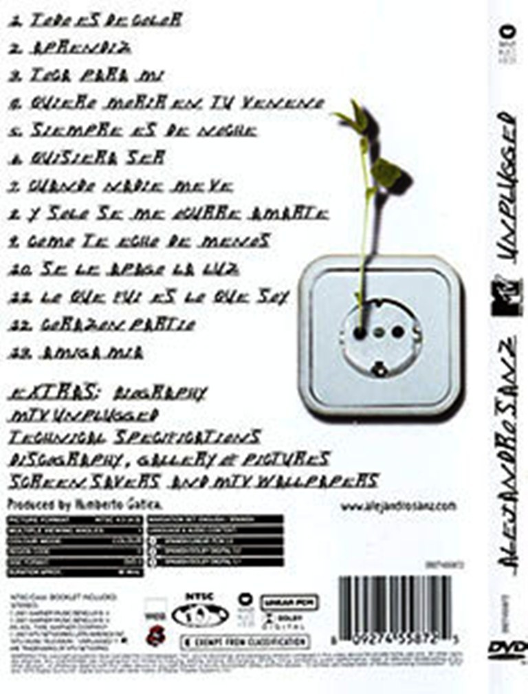 ALEJANDRO SANZ - MTV UNPLUGGED - Imagen 2