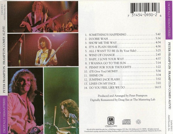 PETER FRAMPTON - FRAMPTON COMES ALIVE - Imagen 2