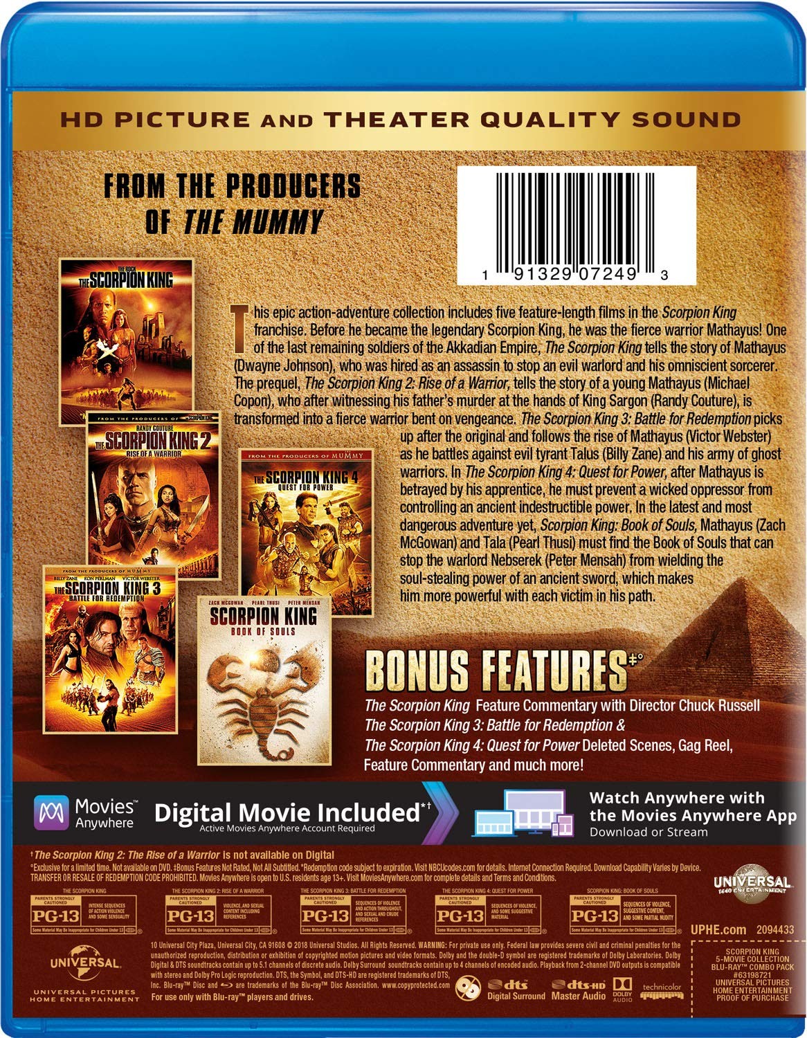THE SCORPION KING - 5 MOVIE COLLECTION - Imagen 2