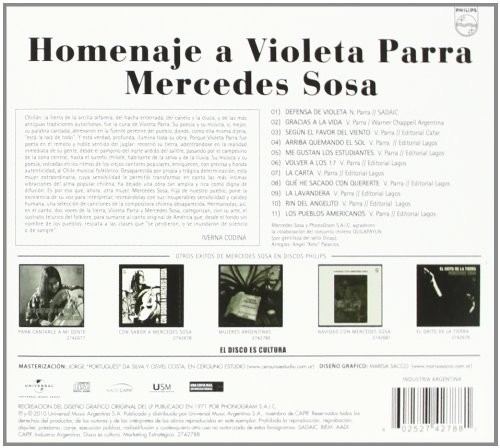 MERCEDES SOSA - HOMENAJE A VIOLETA PARRA - Imagen 2