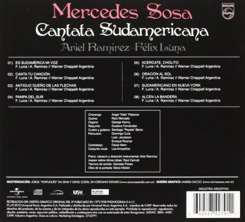 MERCEDES SOSA - CANTATA SUDAMERICANA - Imagen 2