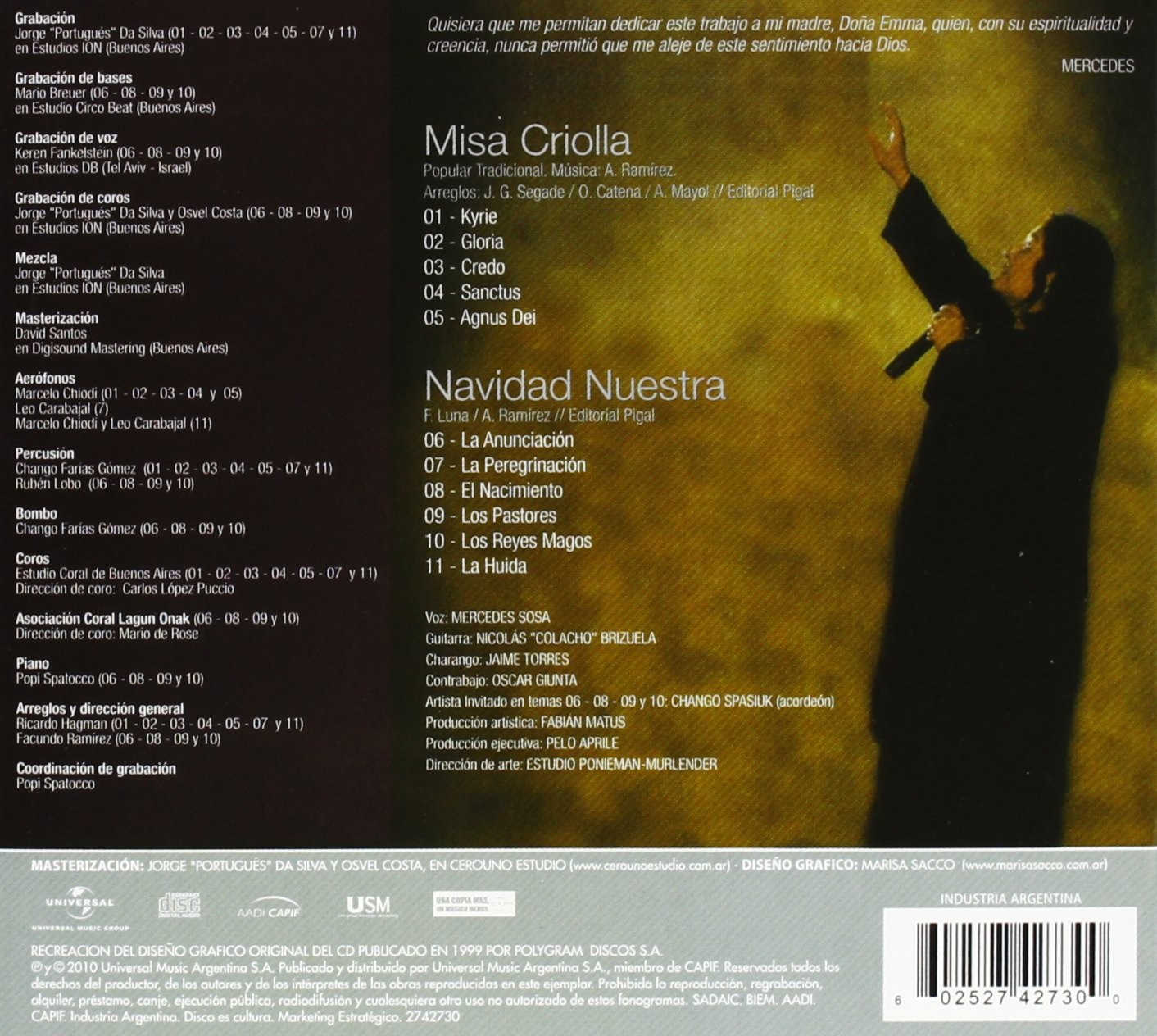 MERCEDES SOSA - MISA CRIOLLA - Imagen 2