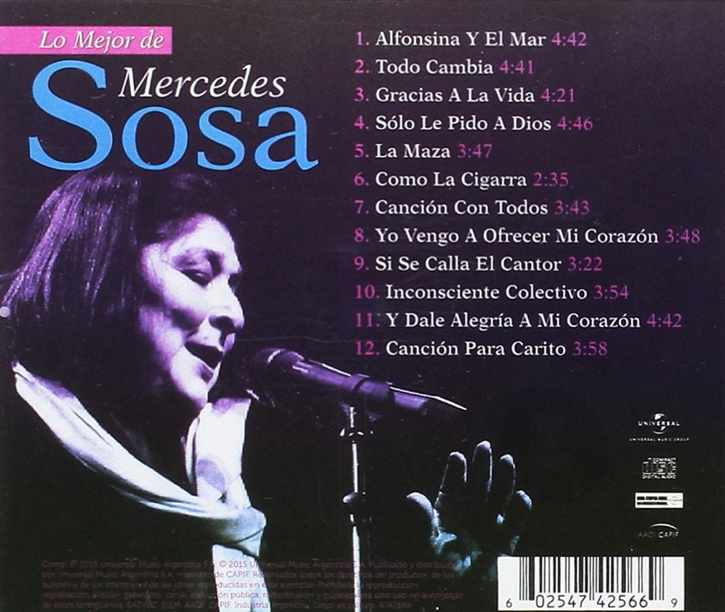 MERCEDES SOSA - LO MEJOR DE MERCEDES SOSA - Imagen 2