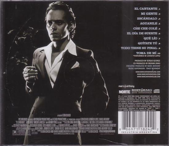 MARC ANTHONY - EL CANTANTE - SOUNDTRACK - Imagen 2