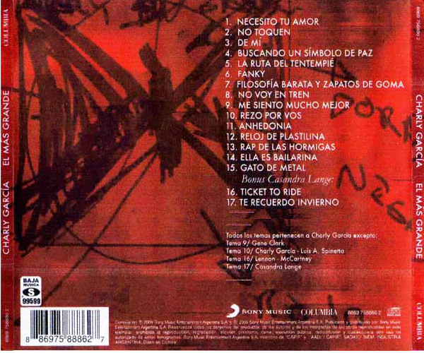 CHARLY GARCIA - EL MAS GRANDE - Imagen 2