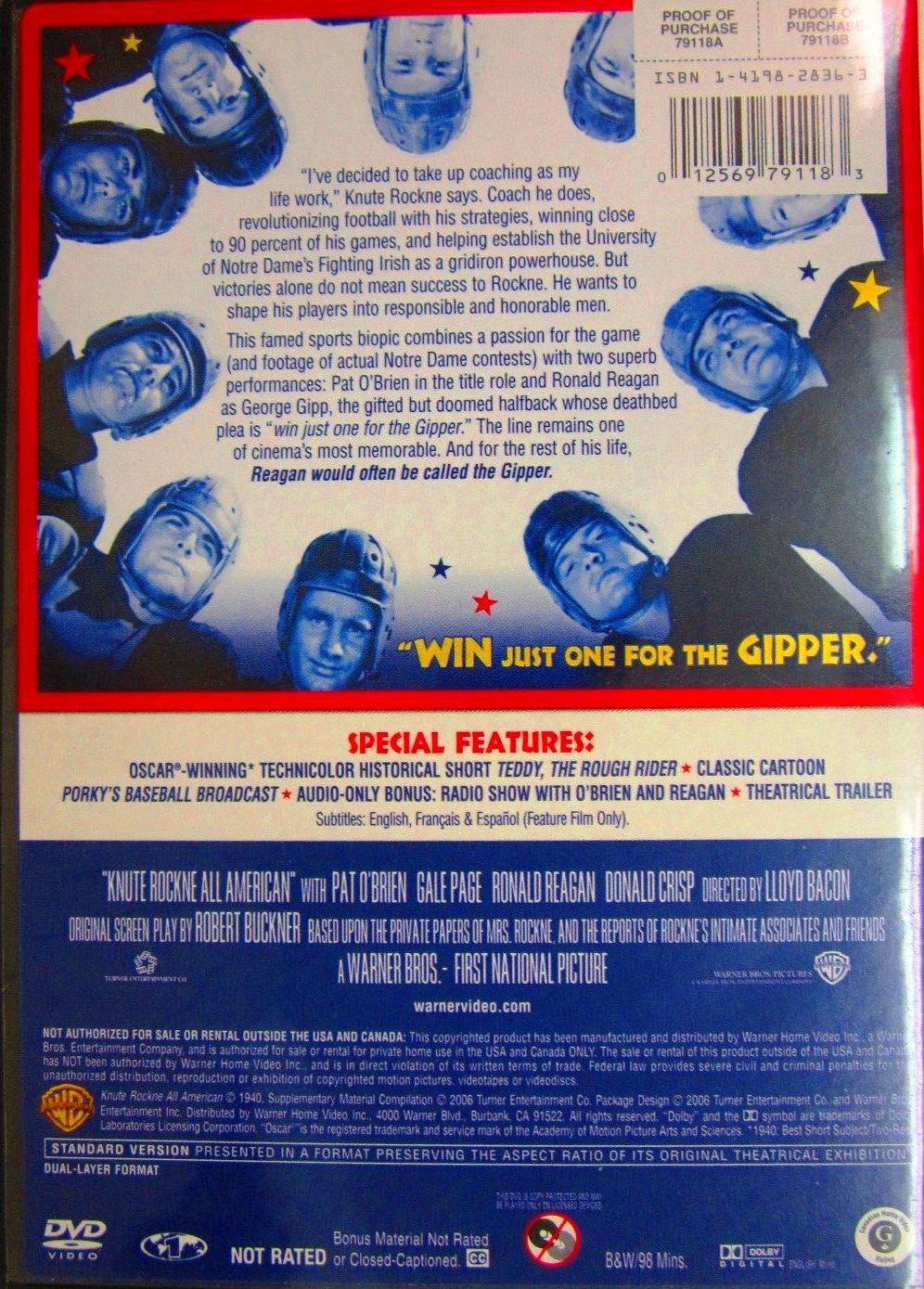 KNUTE ROCKNE ALL AMERICAN - Imagen 2