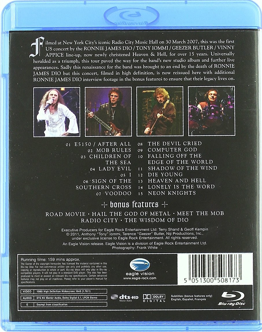 HEAVEN AND HELL - RADIO CITY MUSIC HALL / TOUR LIVE 2007 - Imagen 2