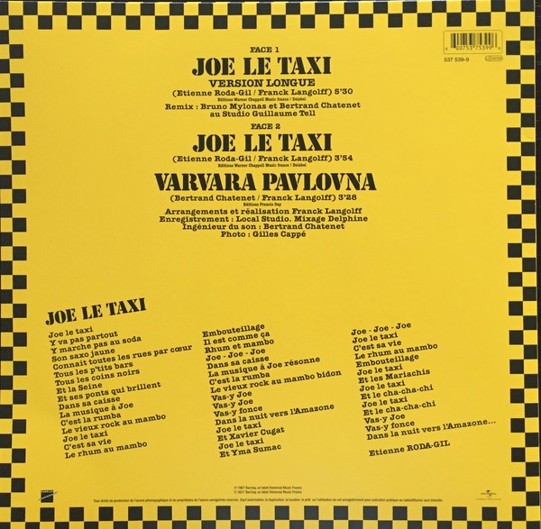 VANESSAS PARADIS - JOE LE TAXY - Imagen 2