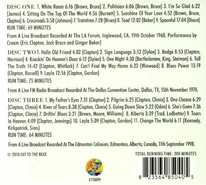 ERIC CLAPTON - TRANSMISSION IMPOSSIBLE - LEGENDARY RADIO BROADCASTS FROM THE 1960 - 1990 - Imagen 2