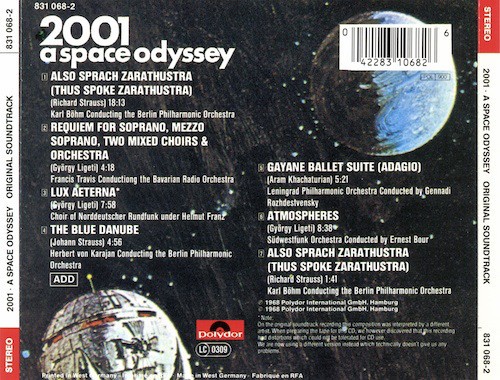 2001 - A SPACE ODYSSEY - SOUNDTRACK - Imagen 3