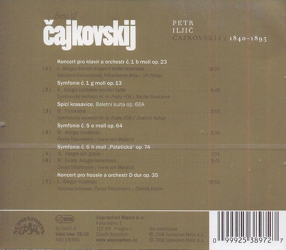 TCHAIKOVSKY - BEST OF CAJKOVSKIJ - Imagen 2