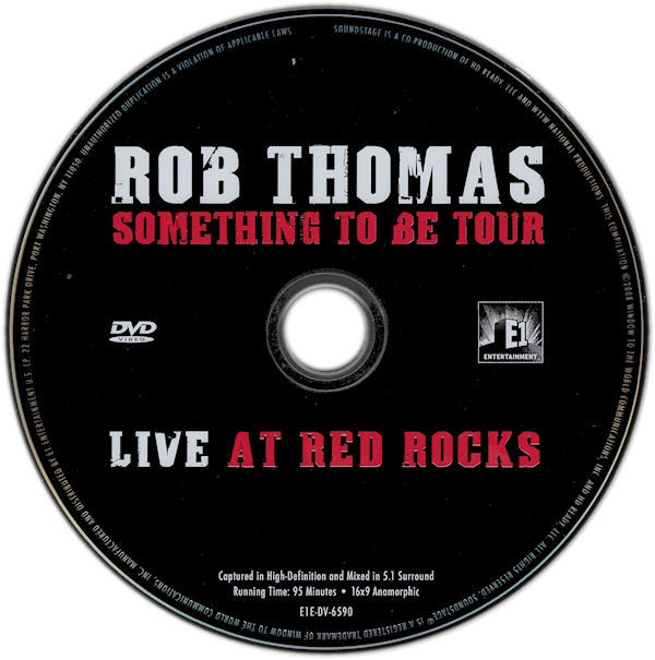 ROB THOMAS - SOMETHING TO BE TOUR - LIVE AT RED ROCKS - Imagen 2