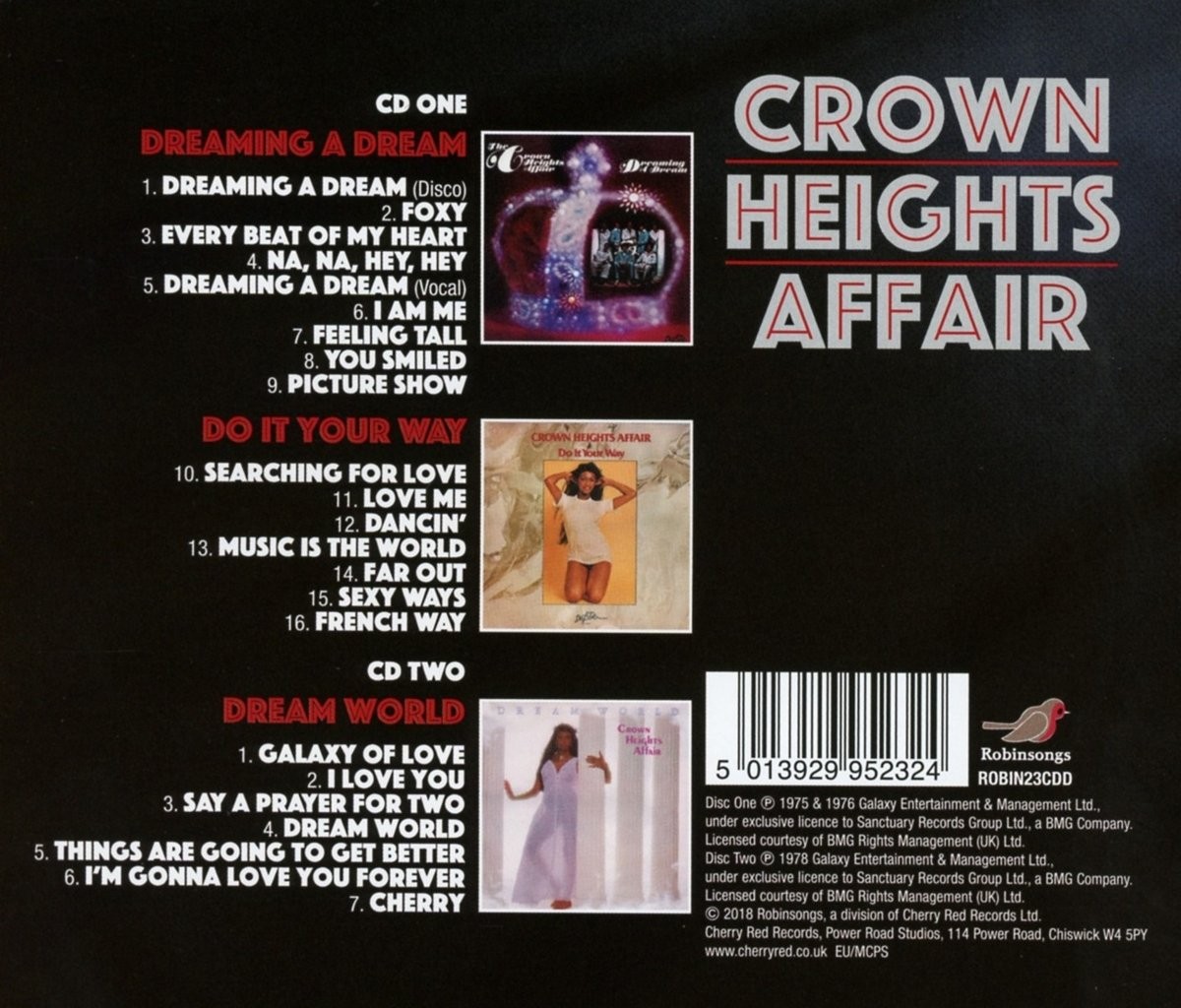 CROWN HEIGTHS AFFAIR -DREAMING A DREAM / DO IT YOUR WAY / DREAM WORLD - Imagen 2