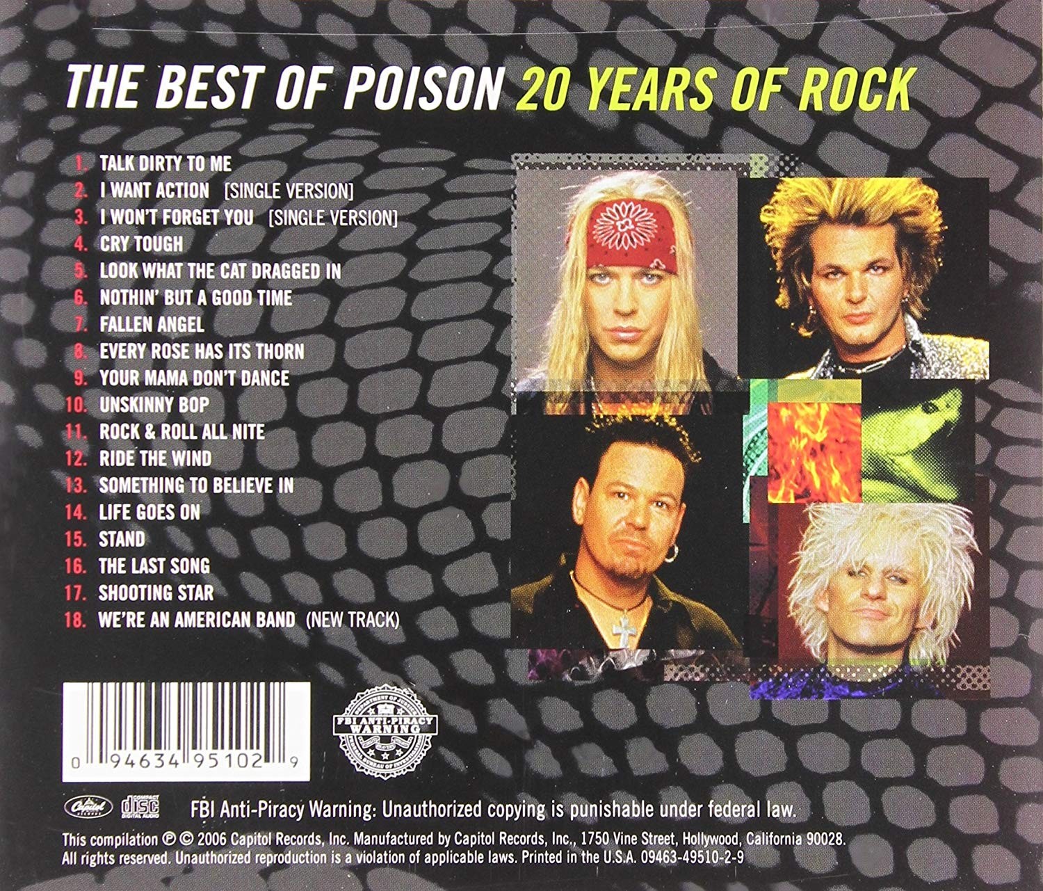POISON - THE BEST OF / 20 YEARS OF ROCK - Imagen 2