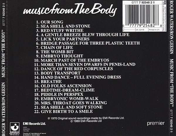 ROGER WATERS / RON GEESIN - MUSIC FROM THE BODY - Imagen 2