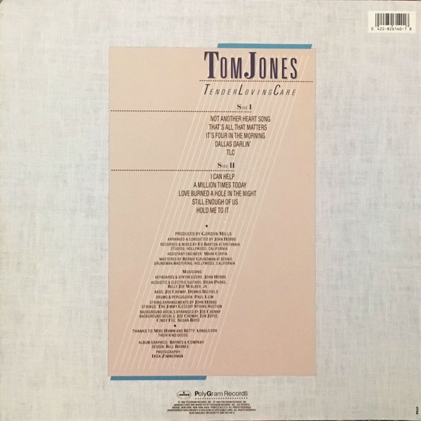 TOM JONES - TENDER LOVING CARE - Imagen 2