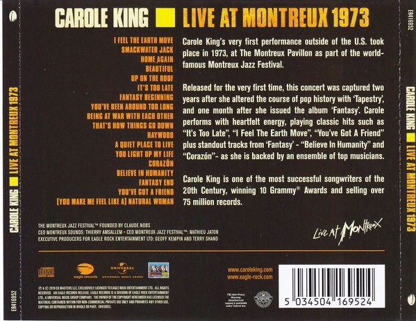 CAROLE KING - LIVE AT MONTREUX 1973 - Imagen 2