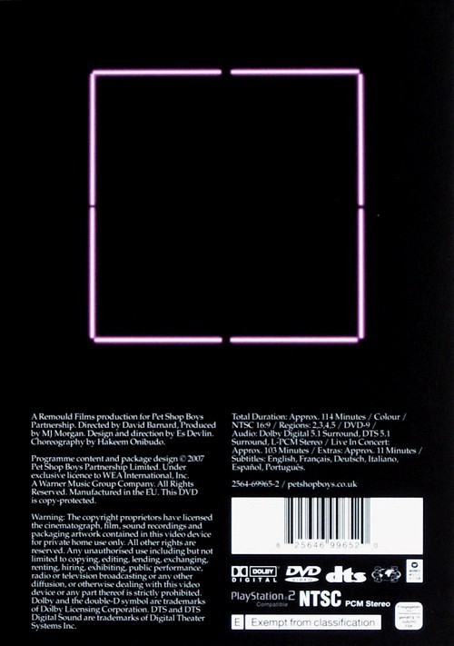 PET SHOP BOYS - CUBISM - IN CONCERT NOVEMBER 14th 2006 - AUDITORIO NACIONAL MEXICO CITY - Imagen 3