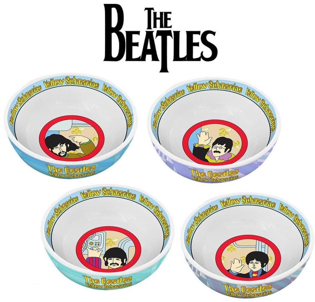 THE BEATLES - YELLOW SUBMARINE - CERAMIC BOWL SET