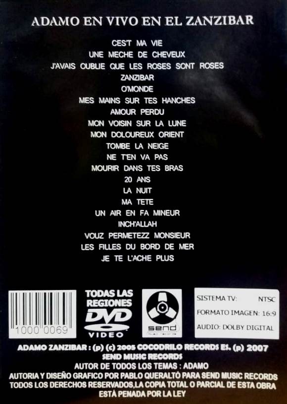 SALVATORE ADAMO - EN VIVO EN EL ZANZIBAR - Imagen 2