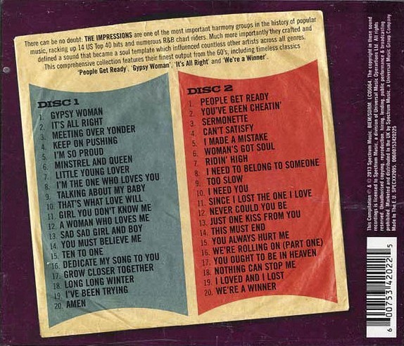 CURTIS MAYFIELDS - PEOPLE GET READY - BEST OF CURTIS MAYFIELDS IMPRESSIONS - Imagen 2