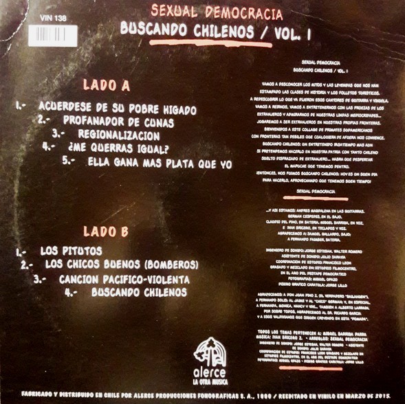 SEXUAL DEMOCRACIA - BUSCANDO CHILENOS - 1 VOL - Imagen 2
