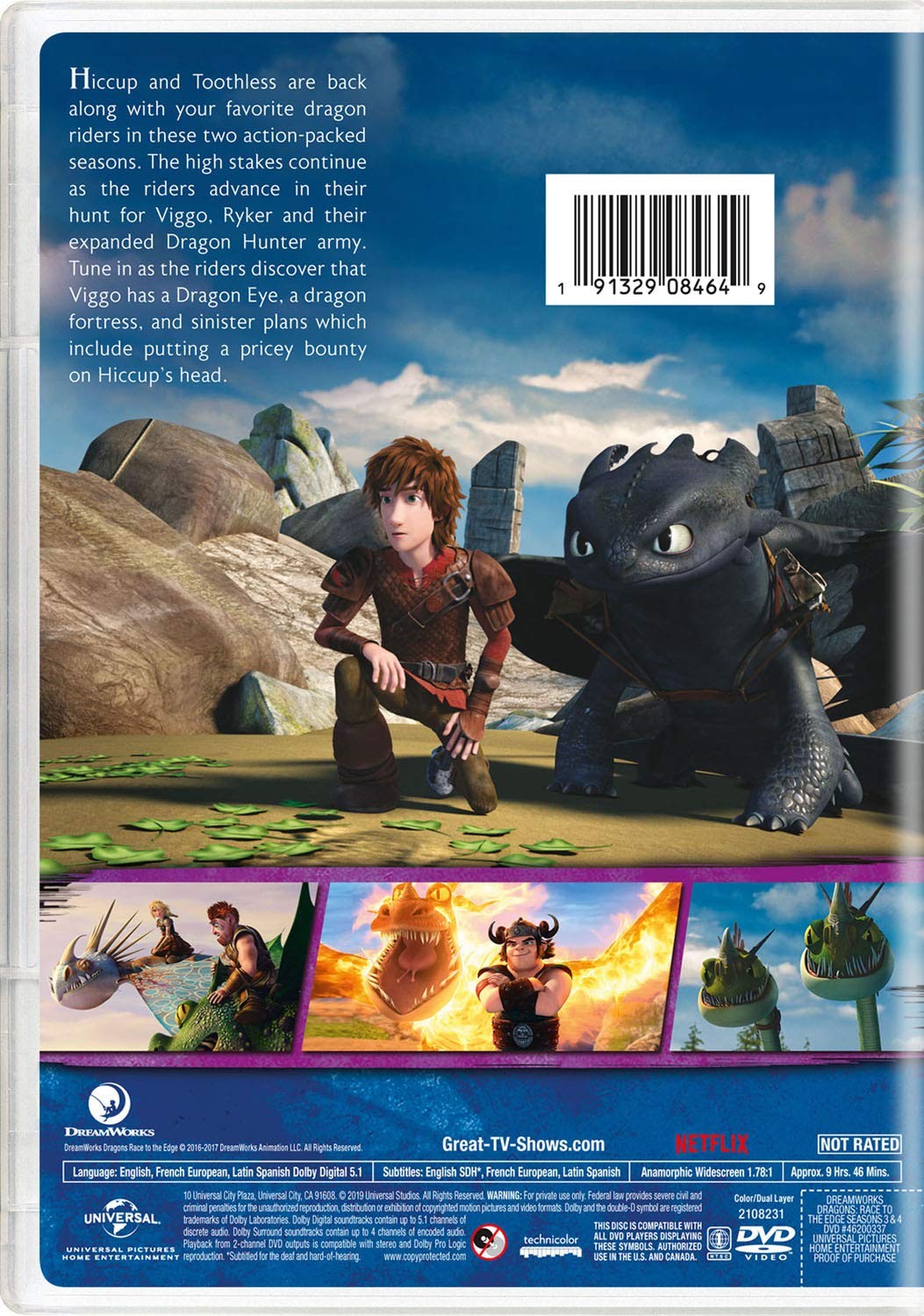 DRAGONS - RACE TO THE EDGE - SEASONS 3 & 4 - Imagen 2