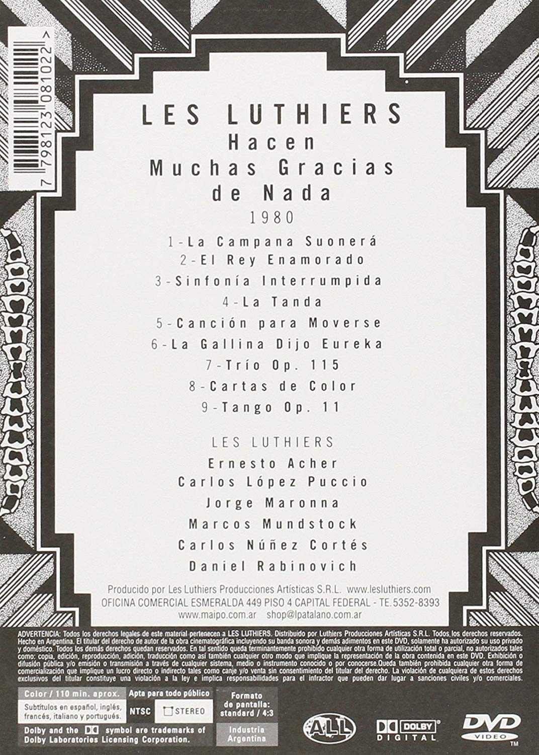 LES LUTHIERS - HACEN MUCHAS GRACIAS DE NADA - CICLO DEL MASTROPIEREUM ARGENTINO 1980 - Imagen 2