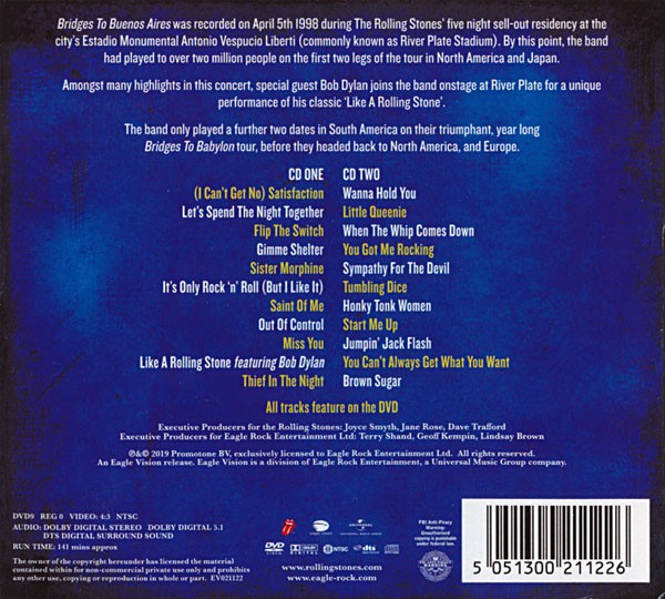 THE ROLLING STONES - BRIDGES TO BUENOS AIRES - Imagen 2