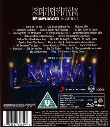 SCORPIONS - MTV UNPLUGGED IN ATHENS - Imagen 2