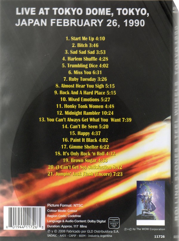 THE ROLLING STONES - STEEL WHEELS - TOKYO 1990 - Imagen 3