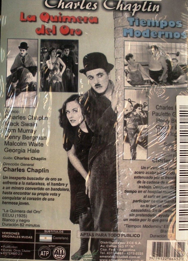 CHARLES CHAPLIN - LA QUIMERA DE ORO / TIEMPOS MODERNOS - Imagen 2