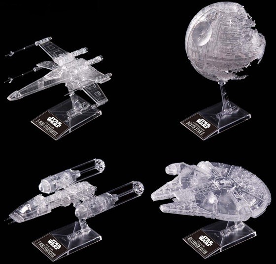 STAR WARS - RETURN OF THE JEDI - CLEAR VEHICLE SET - Imagen 2