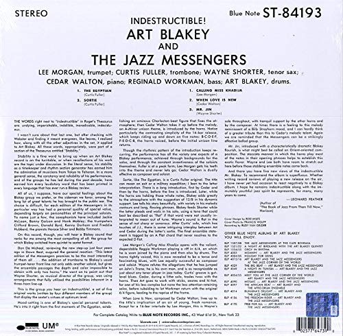 ART BLAKEY AND THE JAZZ MESSENGERS - INDESTRUCTIBLE - Imagen 2