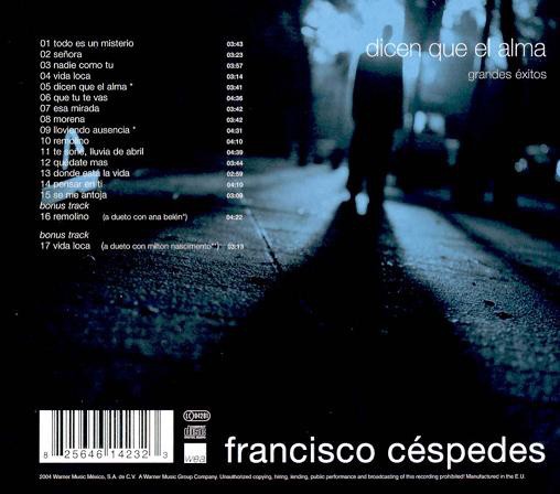 FRANCISCO CESPEDES - DICEN QUE EL ALMA - Imagen 2